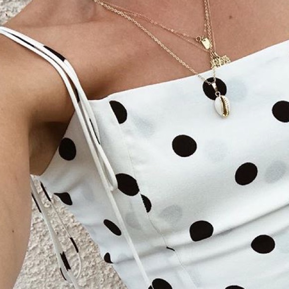 🐾Reformation🐾 White Black Polka Dot Finley Dress - Picture 8 of 8